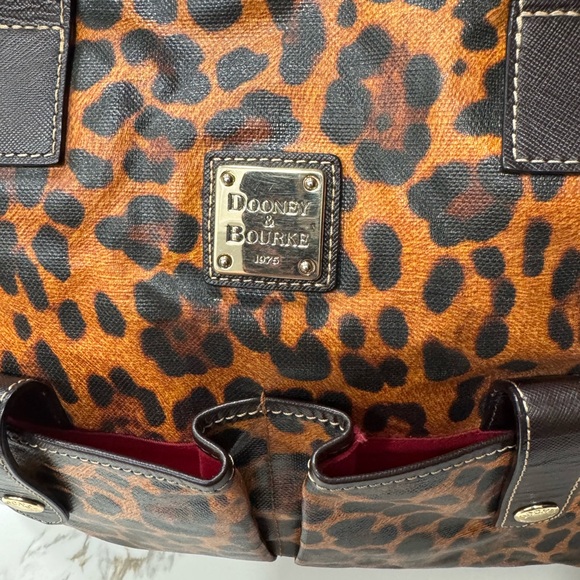 Dooney & Bourke Brown Leopard Tote - Picture 3 of 6
